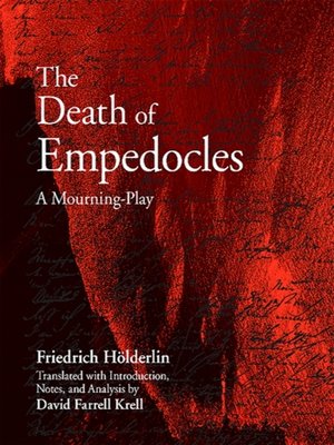 cover image of The Death of Empedocles